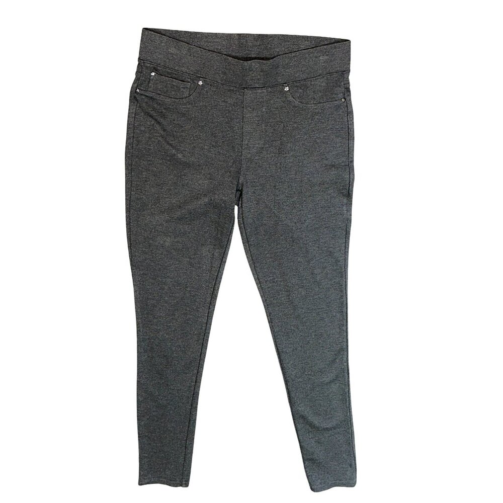 Seven7 Super Comfy Versatile Charcoal Pull On Leggings Soft Stretch Rayon Blend